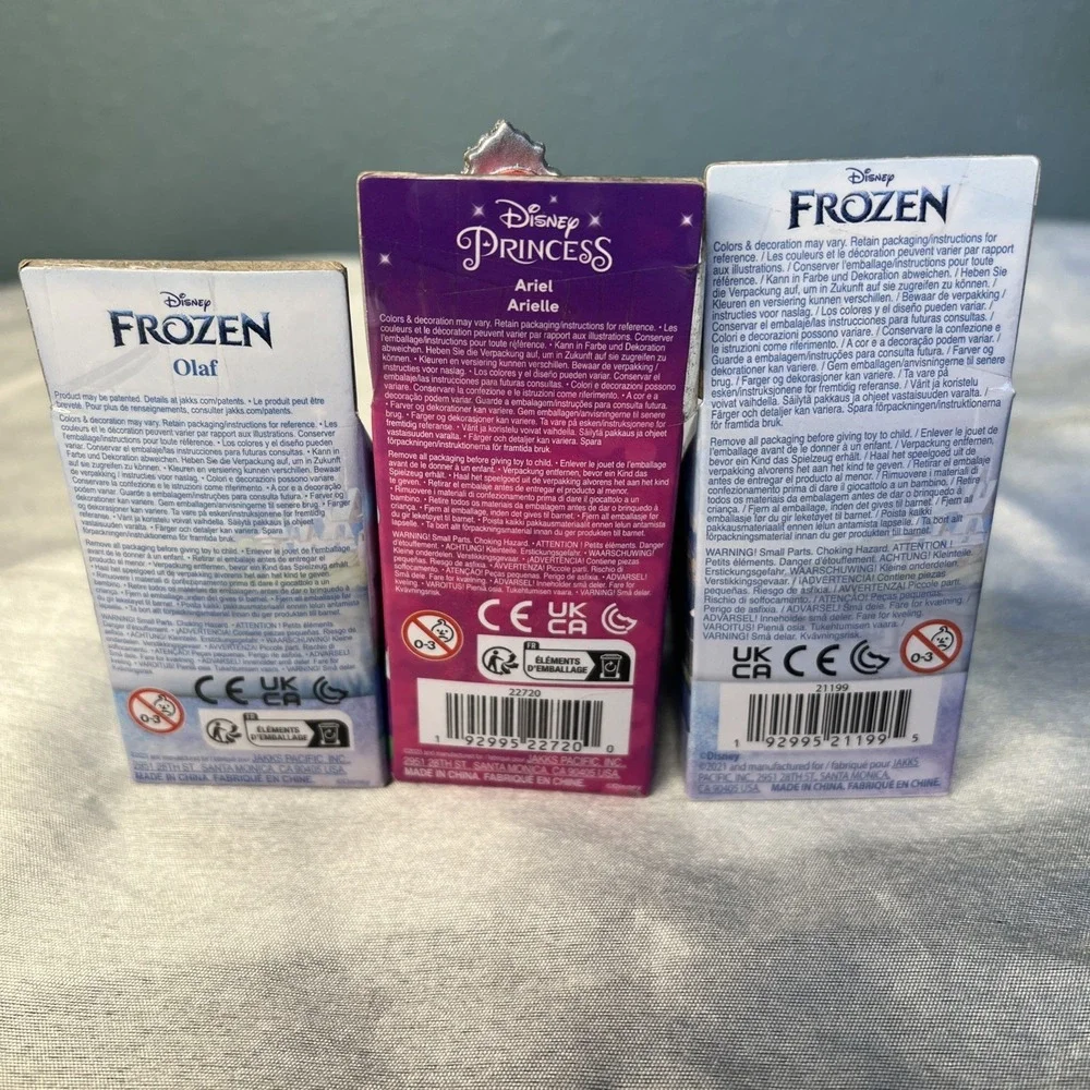 3- Jakks Disney princess & Frozen Mini Posable 3